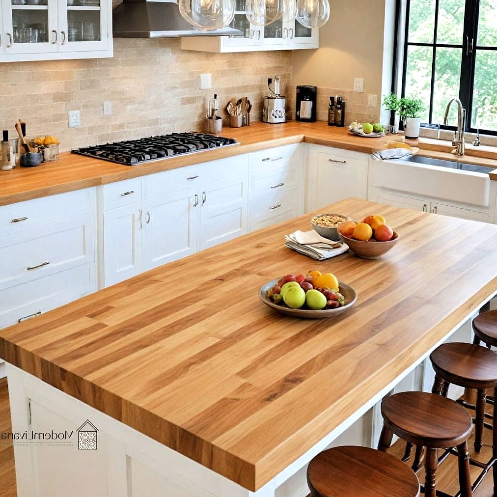 Butcher Block Countertop Accents