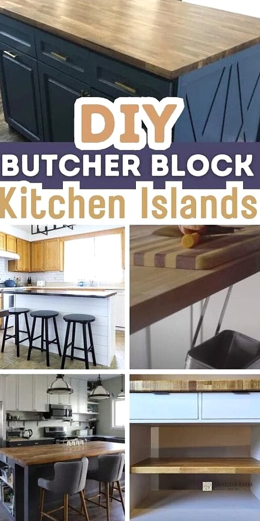 26 Kitchen Island Ideas You'll Want to Save Right Now 4 Butcher Block Top