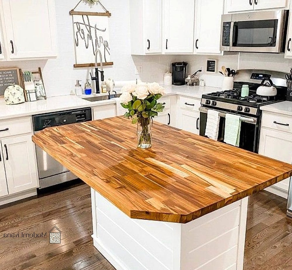 27 Kitchen Island Ideas for Every Home Style and Budget 6 Butcher Block Countertop Island