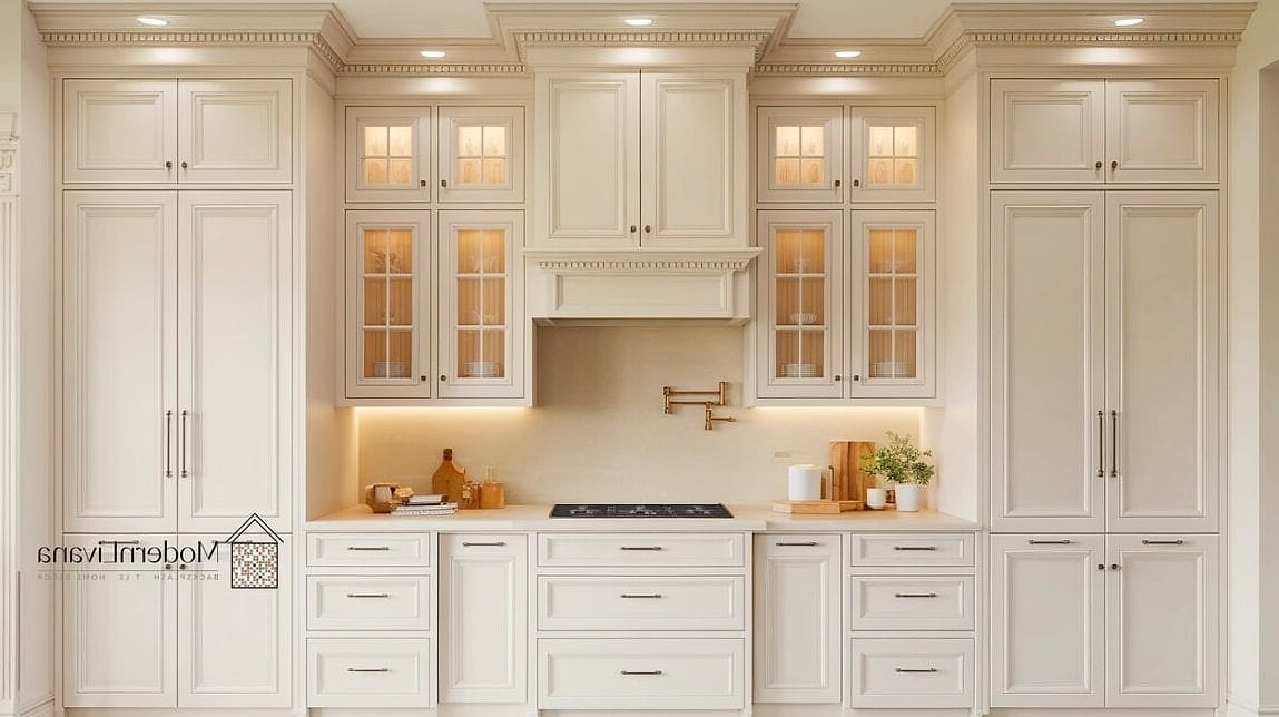 30 Kitchen Cabinet Ideas That Are Absolutely Worth It 31 Cabinets Extended to Include a Built-In Hutch