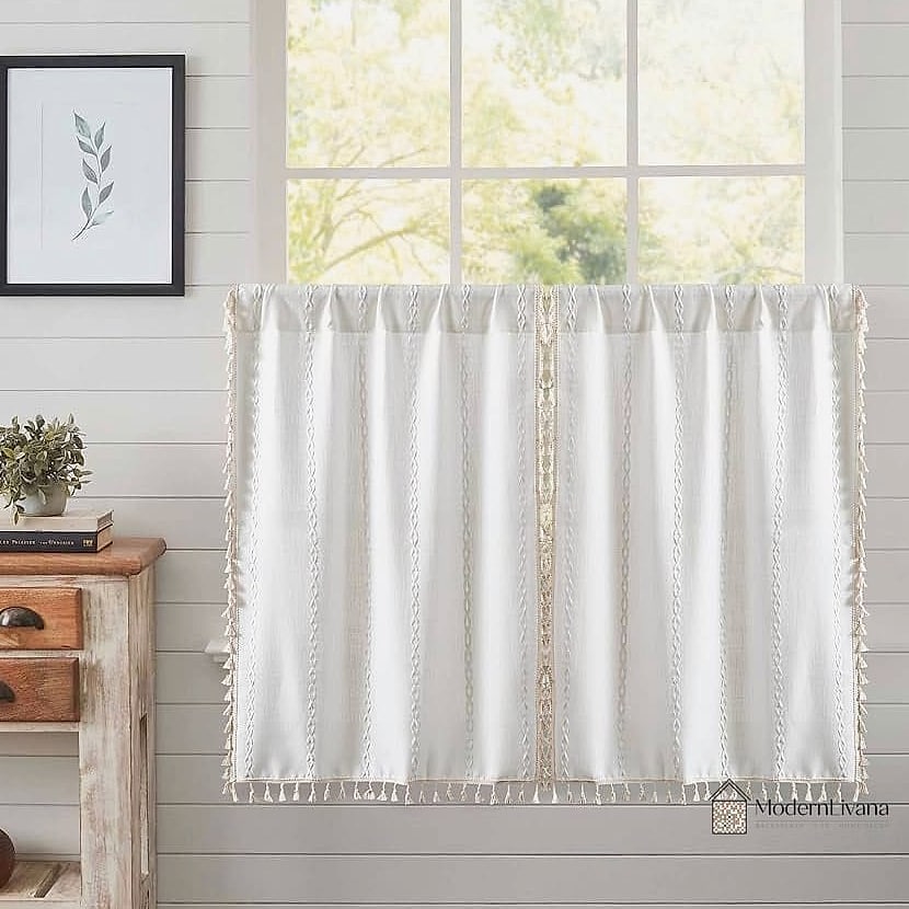 Cafe Curtains on Kitchen Windows