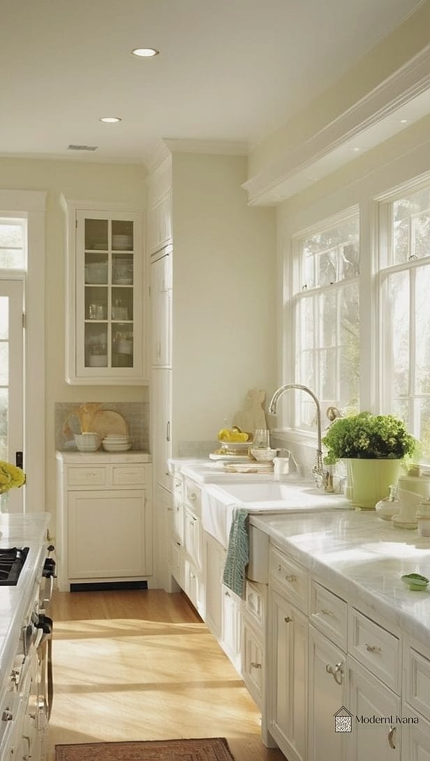 Café-Style Open Shelving with Hooks