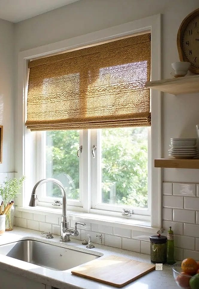 Café-Style Woven Wood Shades