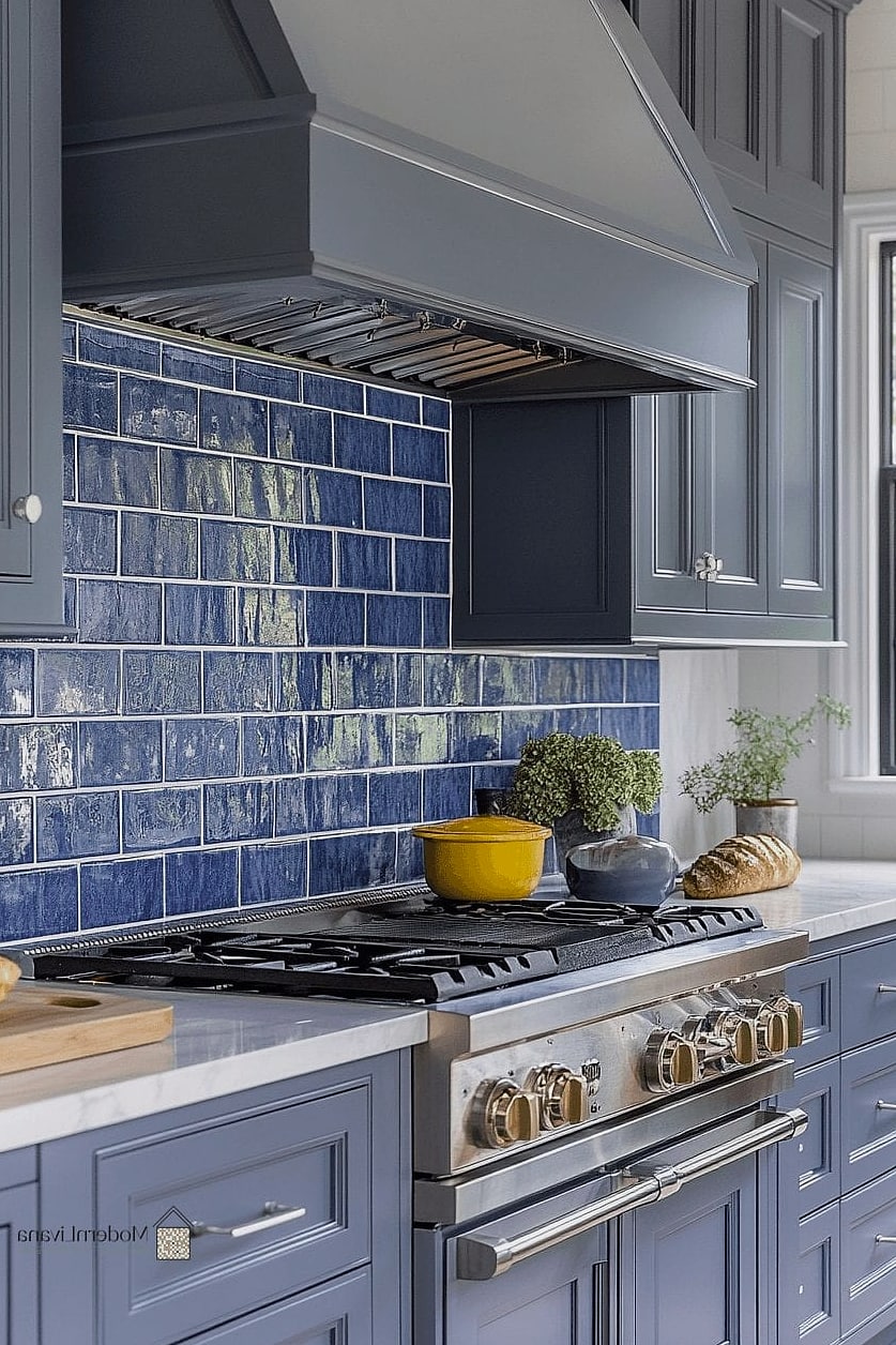 Cerulean Blue Large-Format Tile