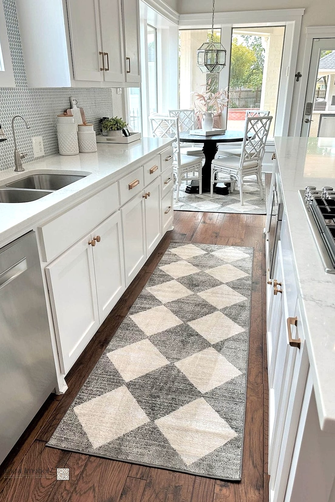 Checkered Kitchen Rugs