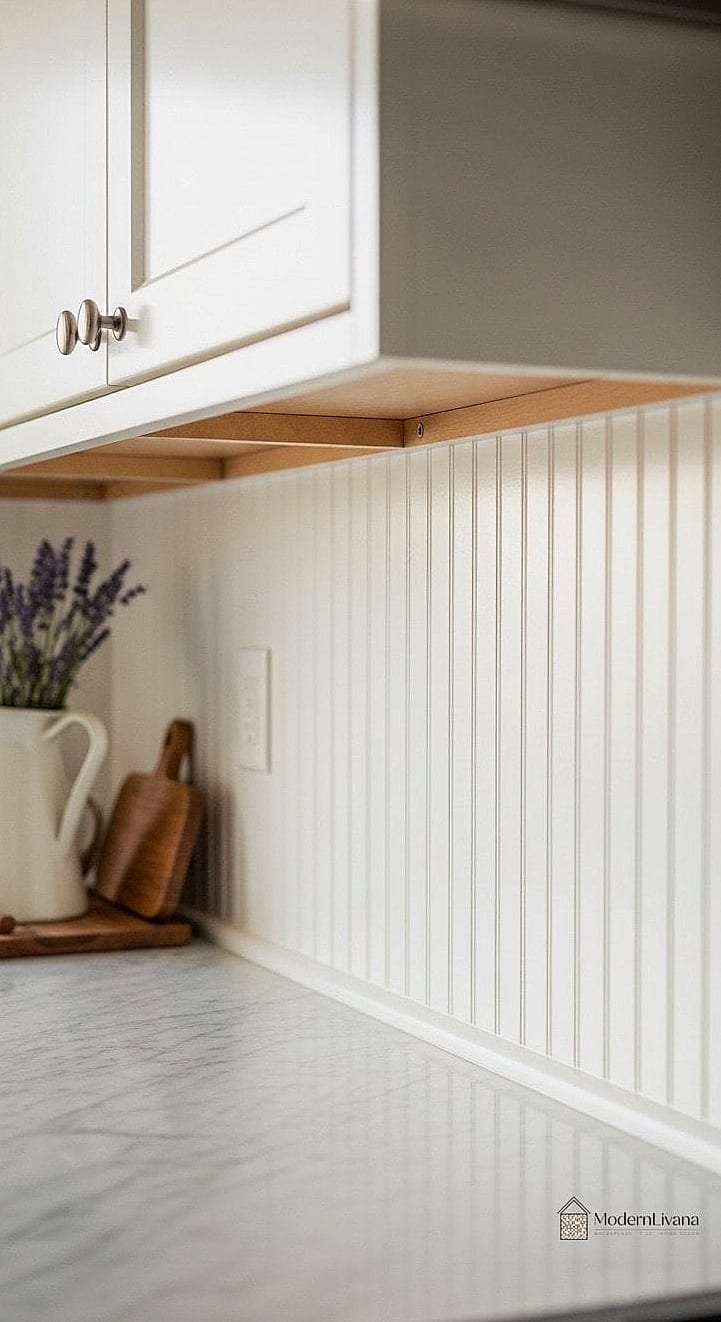 Classic Beadboard Backsplash