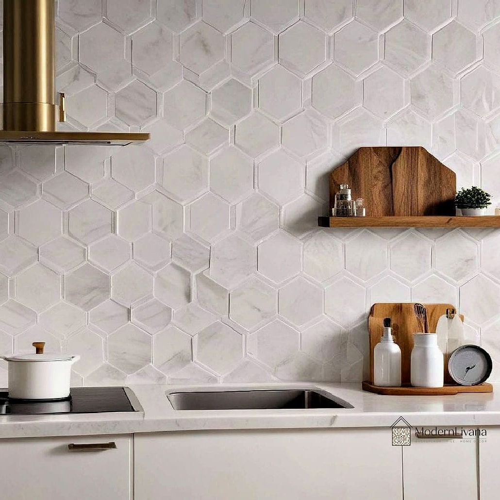 Classic White Hexagon Tile