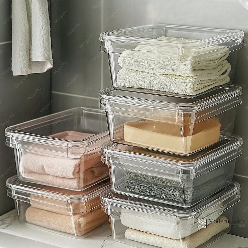 Clear Bins for Pantry Staples