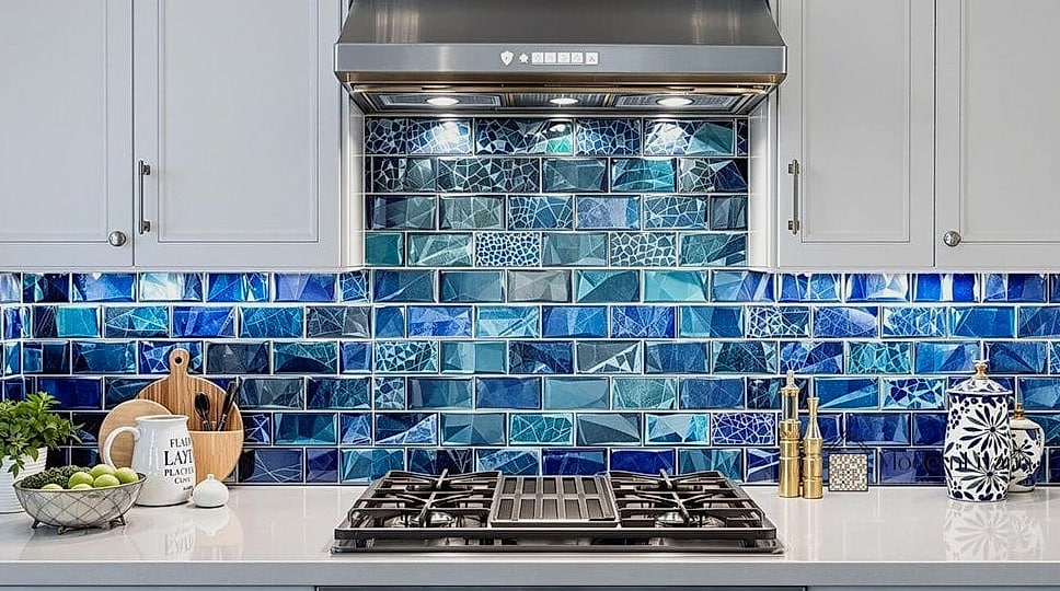 Cobalt Blue Mosaic Accent