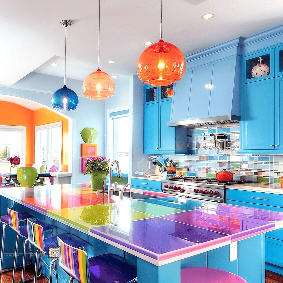29 Colorful Kitchen Ideas That Look Expensive But Aren't 21 Colorful Runner Rug on Wood Floors