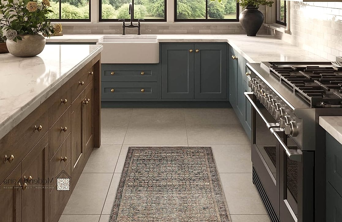 29 Colorful Kitchen Ideas That Look Expensive But Aren't 15 Colorful Tile Runner in Front of the Sink