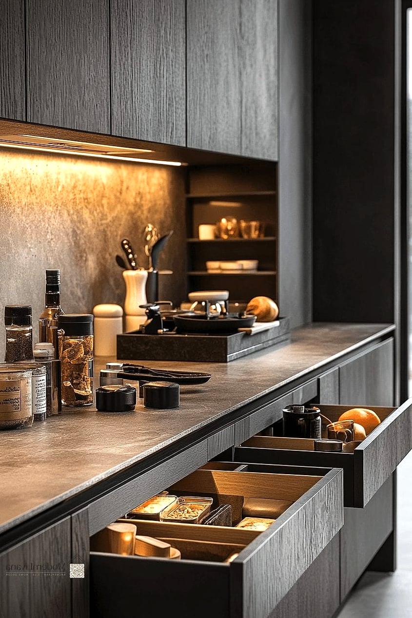 22 Luxury Modern Kitchen Ideas That Prove This Trend Is Here to Stay 13 Concealed Kitchen Storage Systems