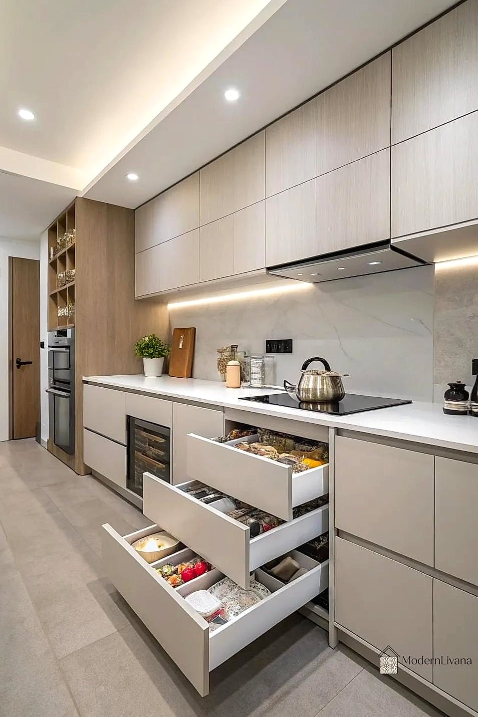27 Minimalist Kitchen Ideas You Haven't Seen Before 8 Concealed Range Hoods Built into Cabinetry