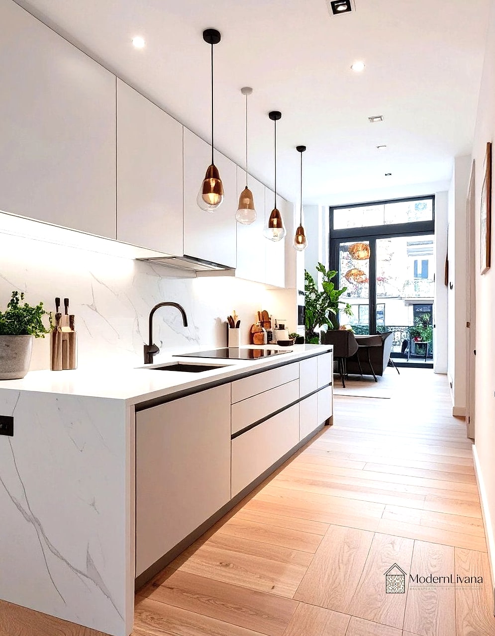 28 Galley Kitchen Ideas Worth Bookmarking Before You Renovate 26 Continuous Countertop Runs