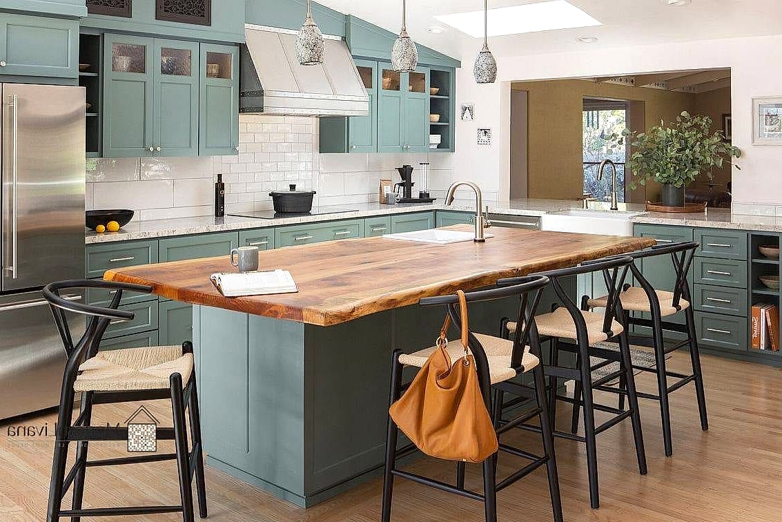 27 Kitchen Island Ideas That Designers Keep Coming Back To 9 Contrasting Countertop Material