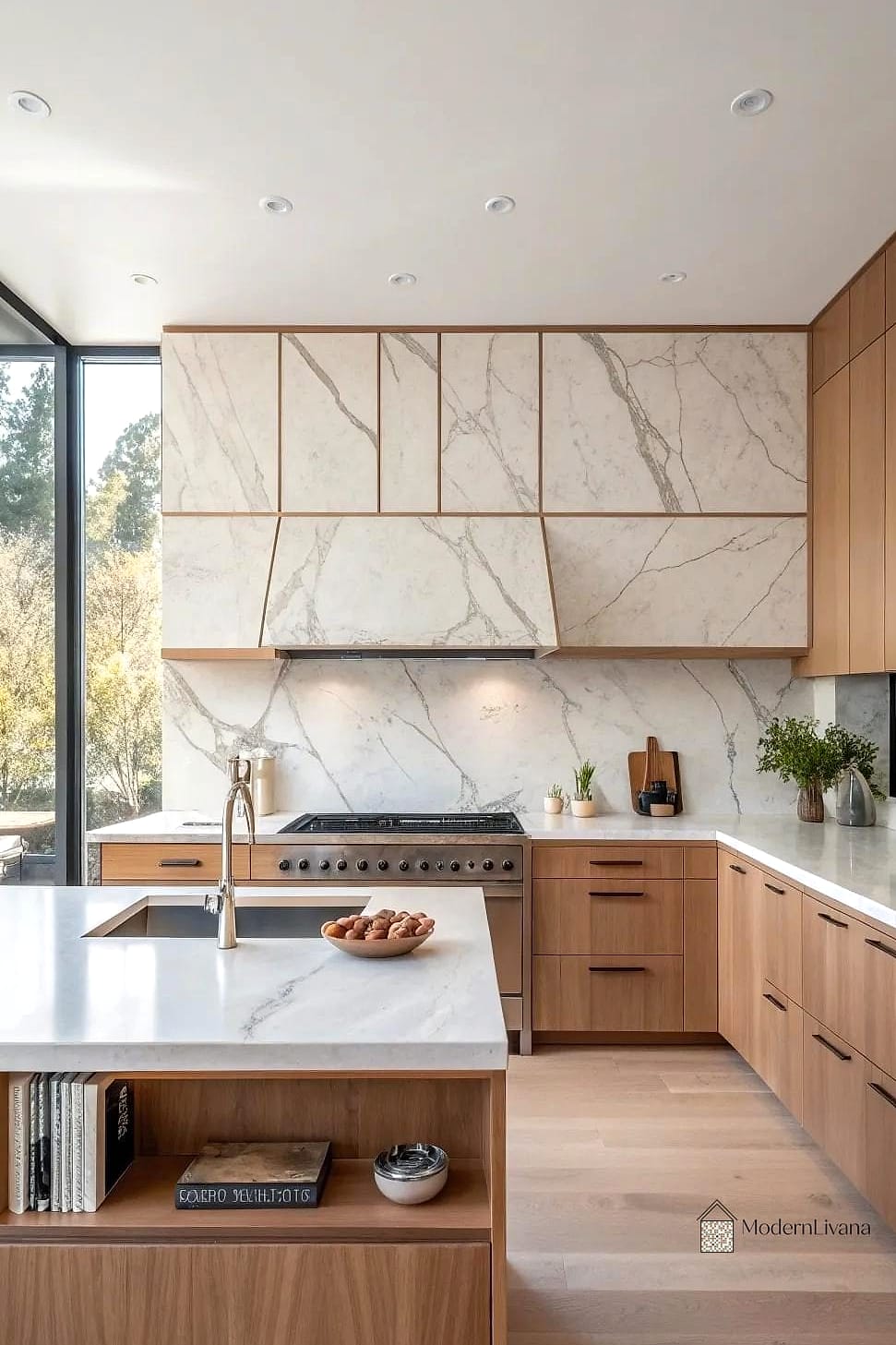 Cool-Toned Quartz Slab