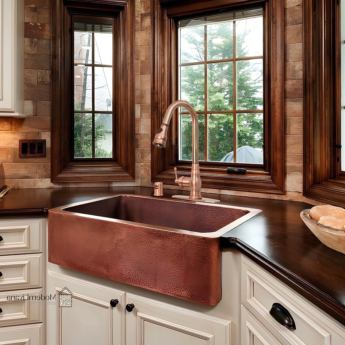 23 Kitchen Sink Ideas to Inspire Your Next Renovation 7 Copper Farmhouse Sink
