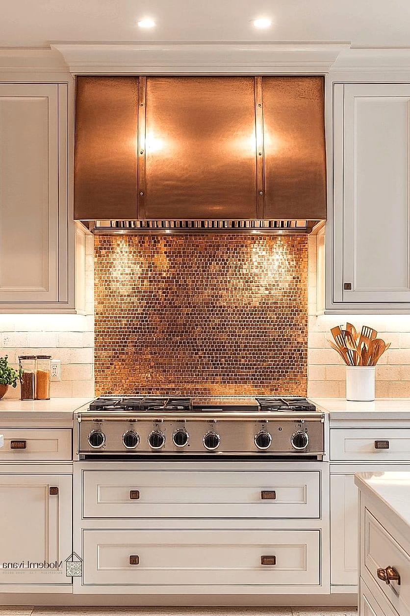 Copper or Metallic Tile Accent