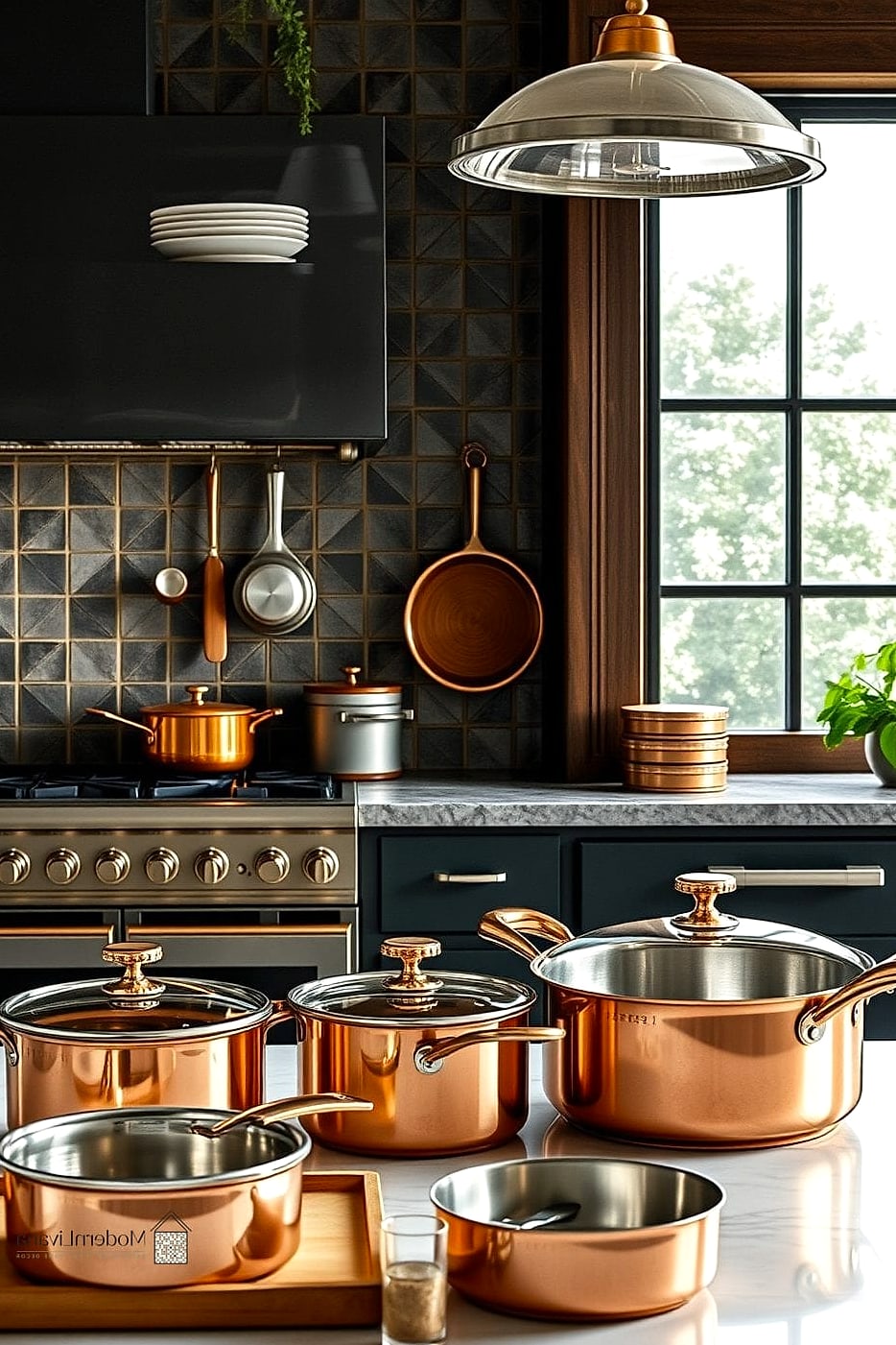 27 Metal Kitchen Ideas to Inspire Your Next Renovation 5 Copper Pot Racks