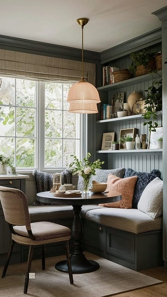 26 Small Breakfast Nook Ideas Cozy Small Ideas That Are Absolutely Worth It 3 Corner Banquette with Two Bench Seats