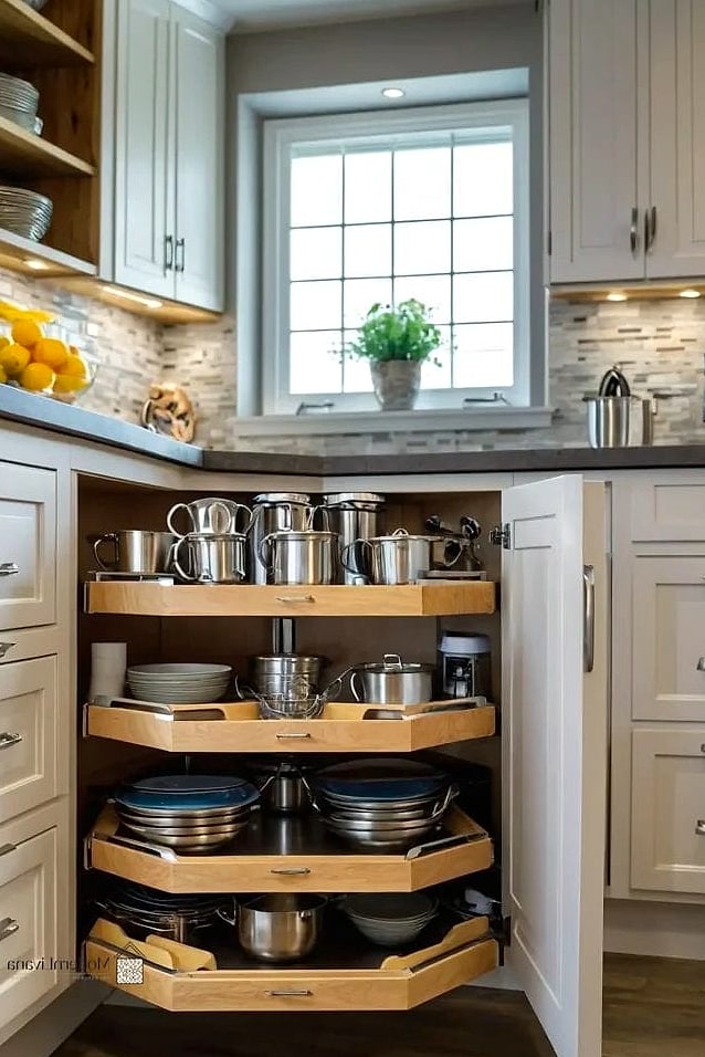 22 Kitchen Cabinet Ideas That Will Transform Your Space 17 Corner Cabinet Solutions