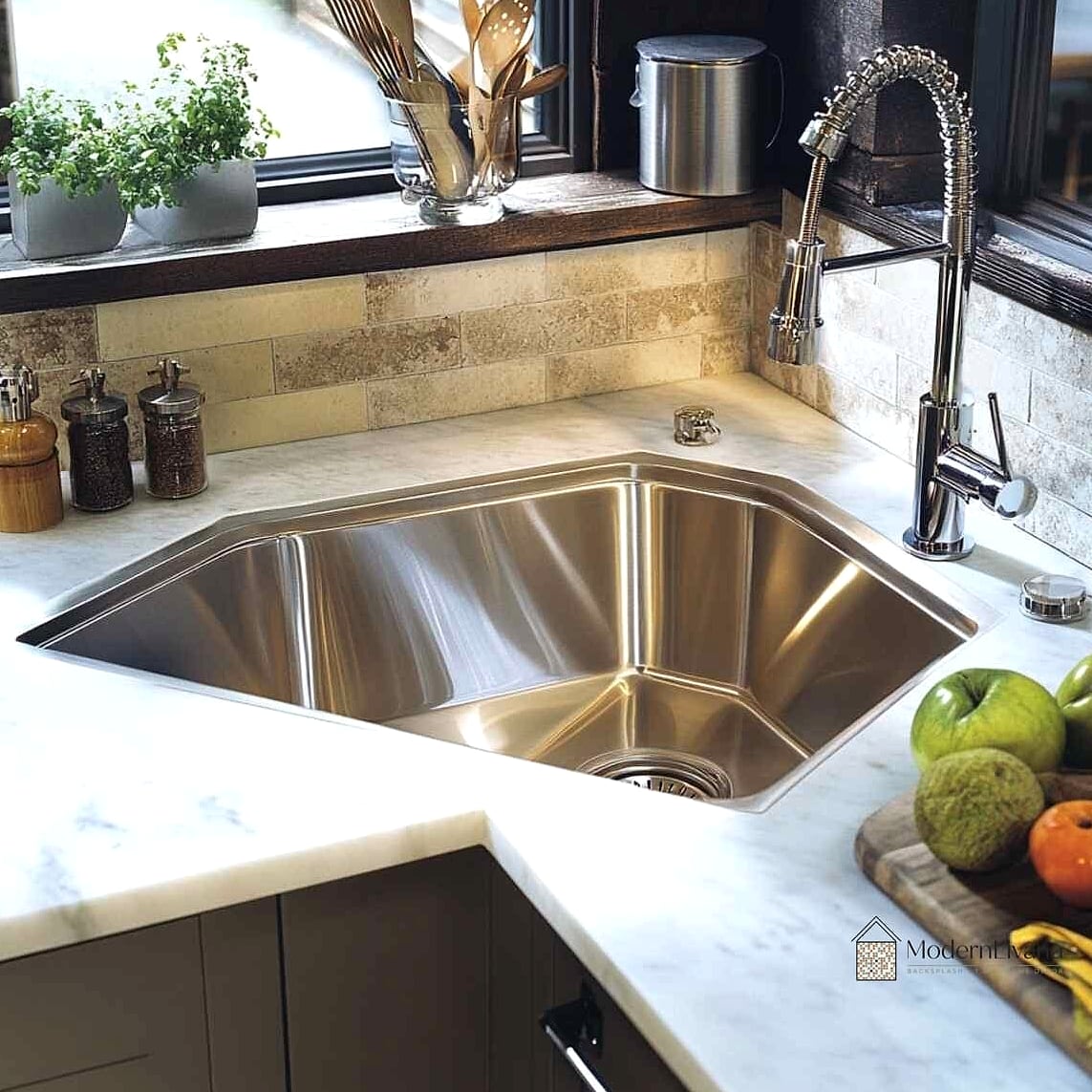 25 Kitchen Layout Ideas Functional Layouts Ideas That Look Expensive But Aren't 11 Corner Sink Placement