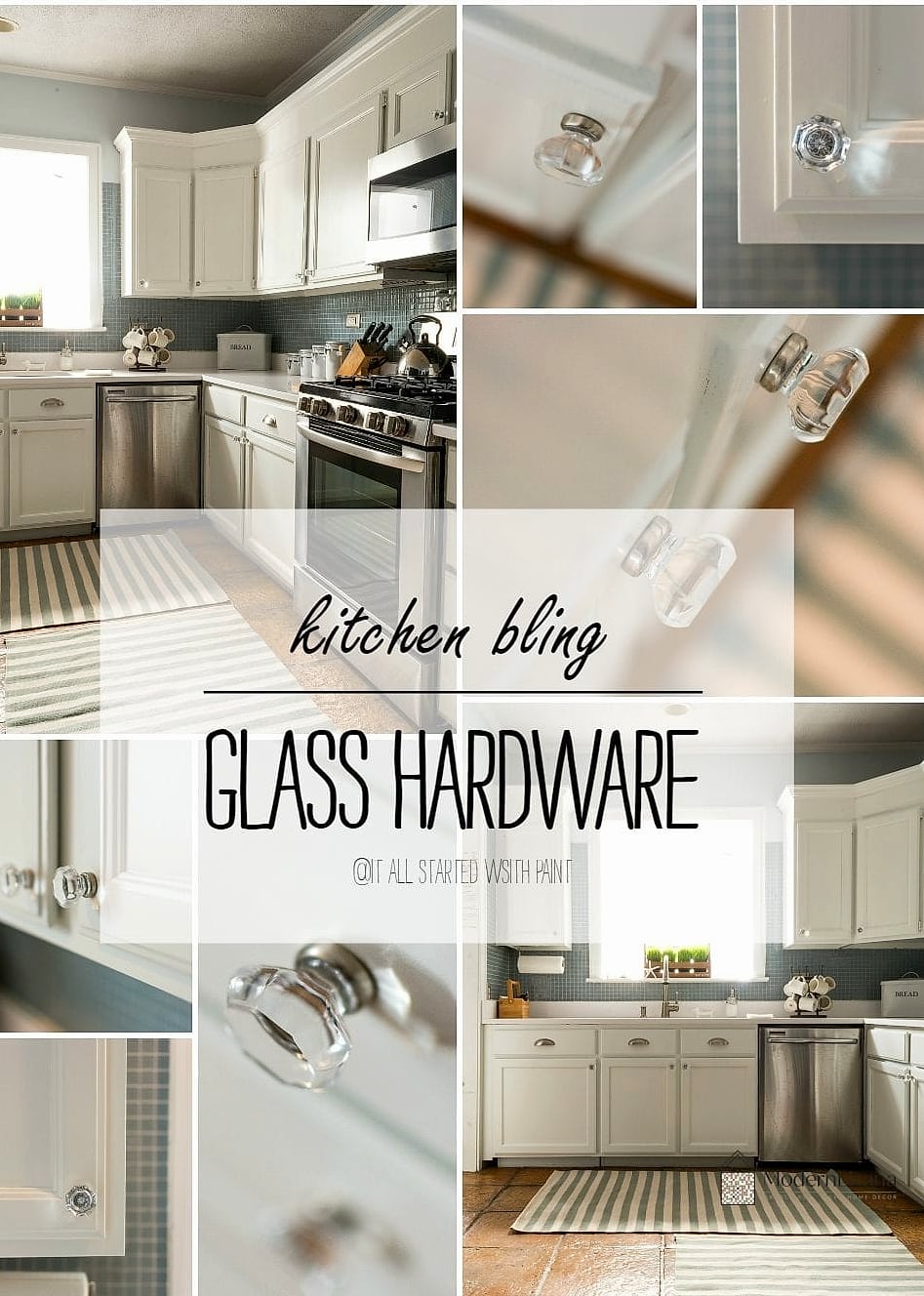 28 Hardware for White Cabinets Ideas That Will Change How You See Your Home 11 Crystal or Glass Knobs