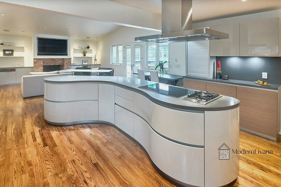 22 Luxury Modern Kitchen Ideas That Prove This Trend Is Here to Stay 16 Curved Cabinetry and Islands