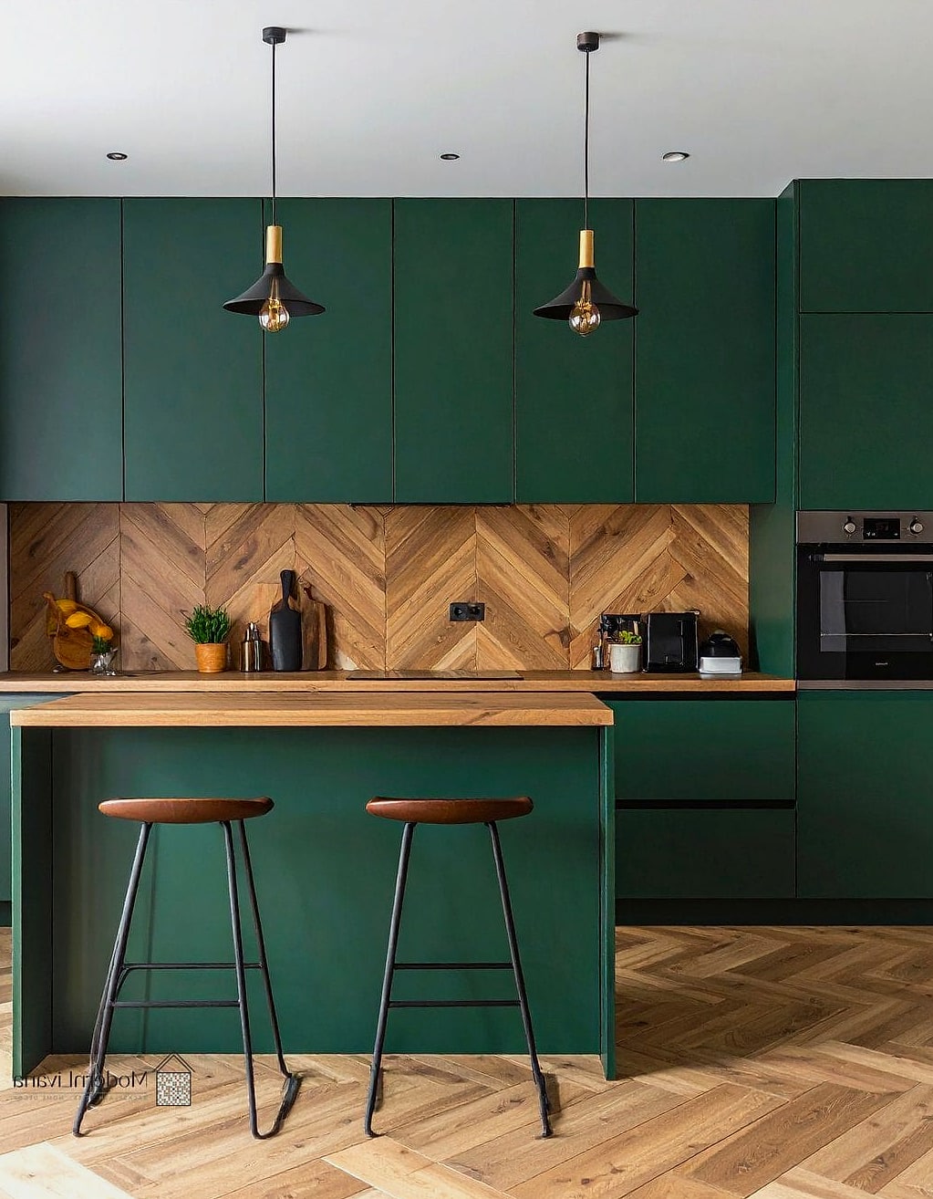 Dark Green Ceramic Tile