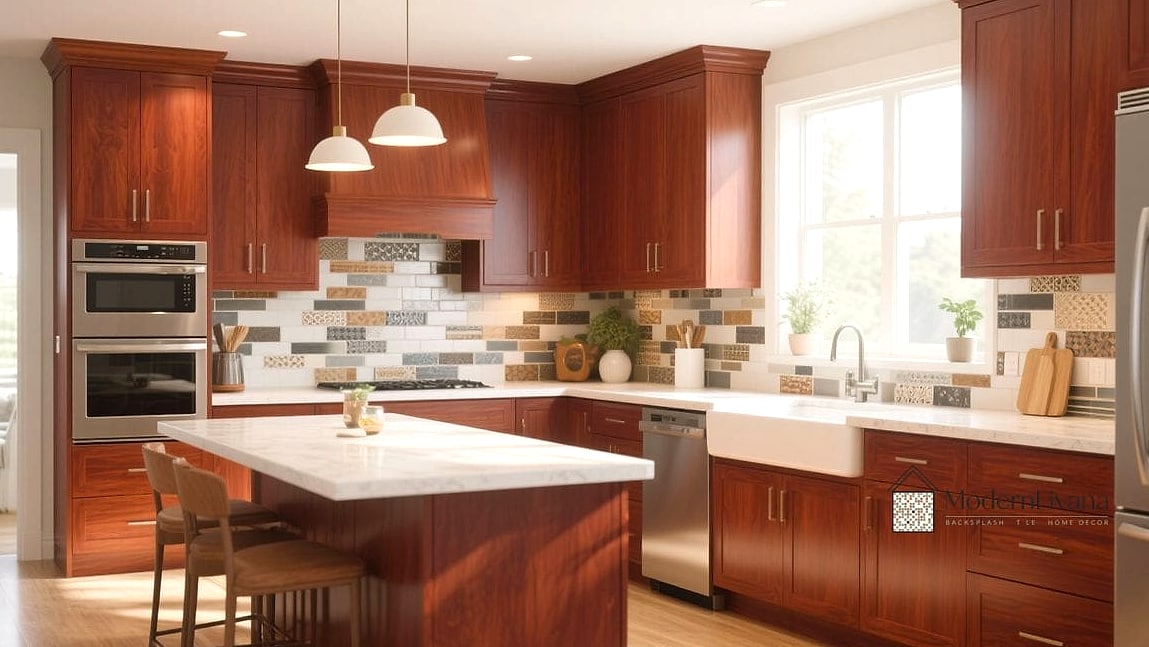 Dark Grout with Light Tile