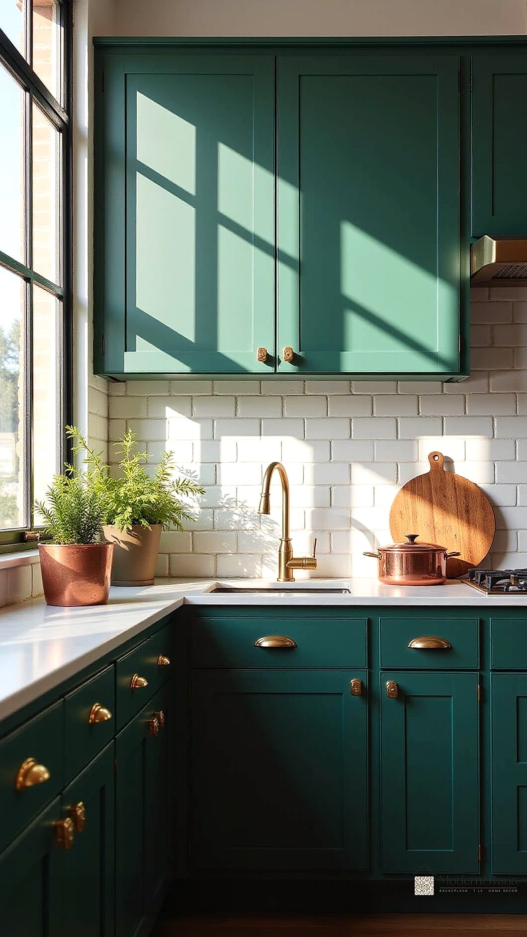 25 Flat Panel Kitchen Ideas That Will Transform Your Space 9 Deep Green Flat Panel Kitchen