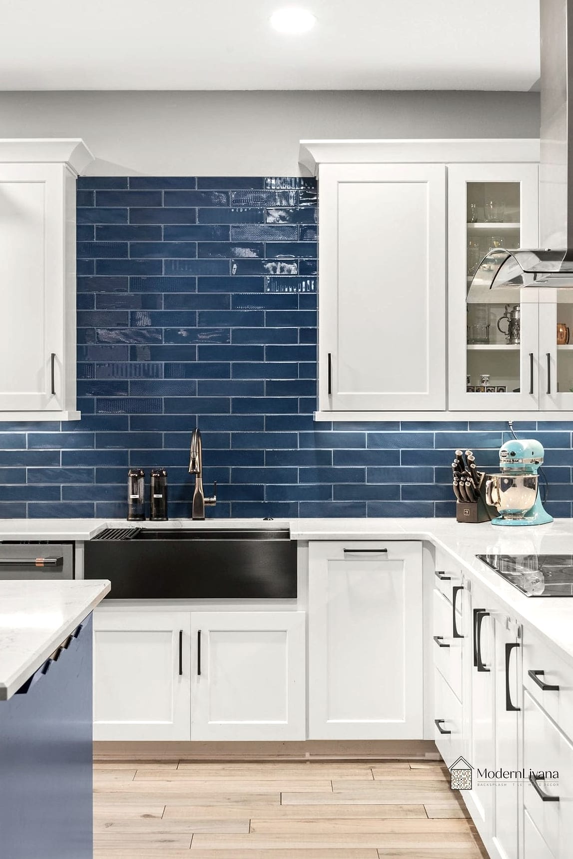 Denim Blue Stacked Tile