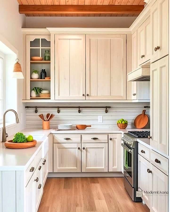 Distressed or Whitewashed Wood Accents