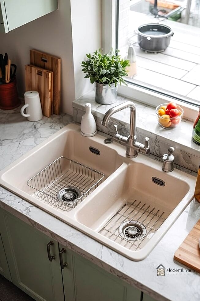 23 Kitchen Sink Ideas to Inspire Your Next Renovation 8 Double Bowl Stainless Sink