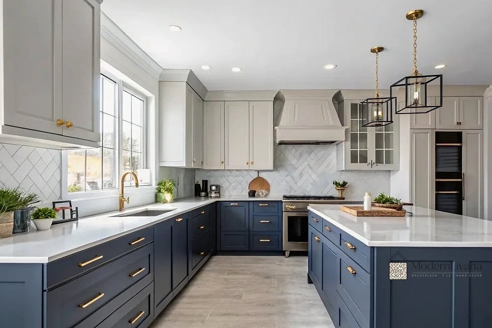 Dusty Blue and Black Combination