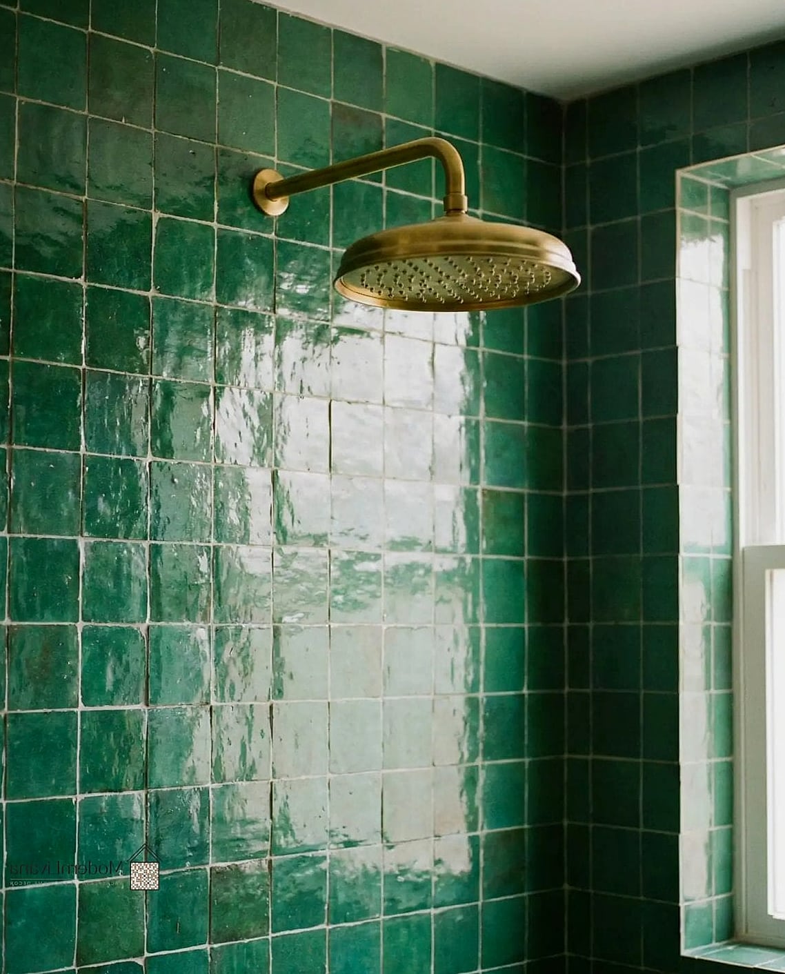 29 Green Tile Ideas That Look Expensive But Aren't 3 Emerald Green Zellige Tile Backsplash