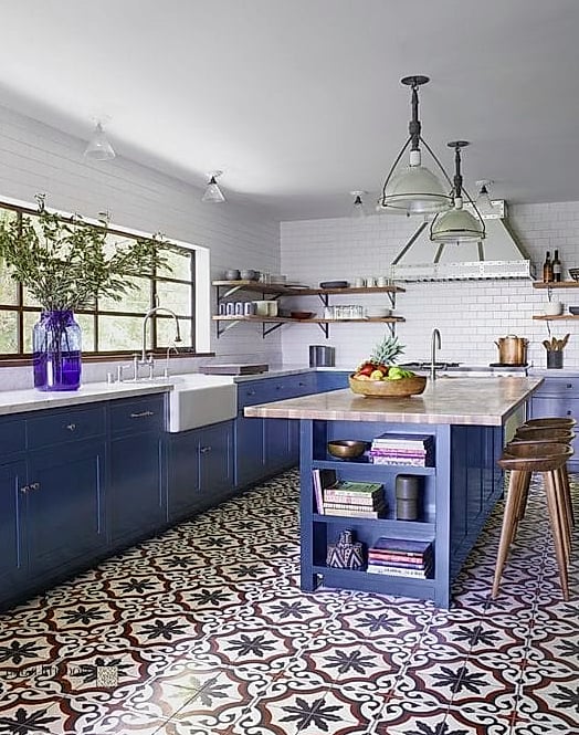 22 Kitchen Floor Tiles Ideas You Haven't Seen Before 7 Encaustic Cement Tile Border