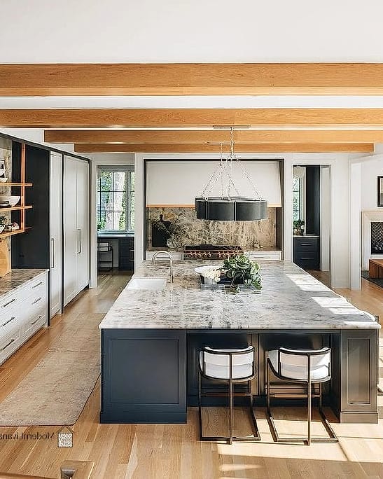 27 Kitchen Island Ideas That Designers Keep Coming Back To 21 Extra-Long Island for Open-Concept Layouts