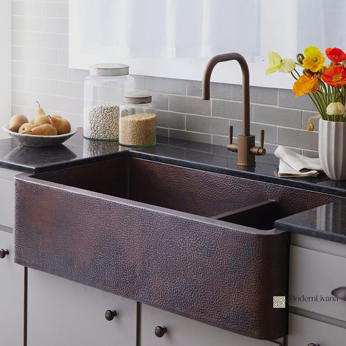 23 Kitchen Sink Ideas to Inspire Your Next Renovation 2 Farmhouse Apron-Front Sink