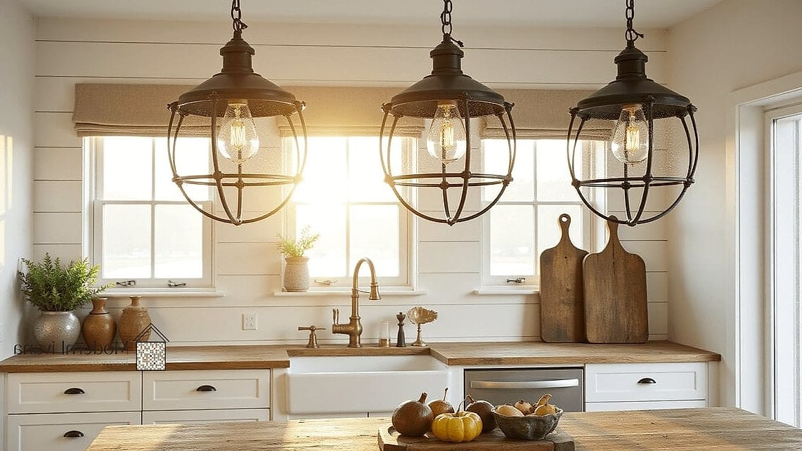 23 Pendant Lights for Kitchen Ideas That Will Change How You See Your Home 12 Farmhouse Bell Jar Pendants