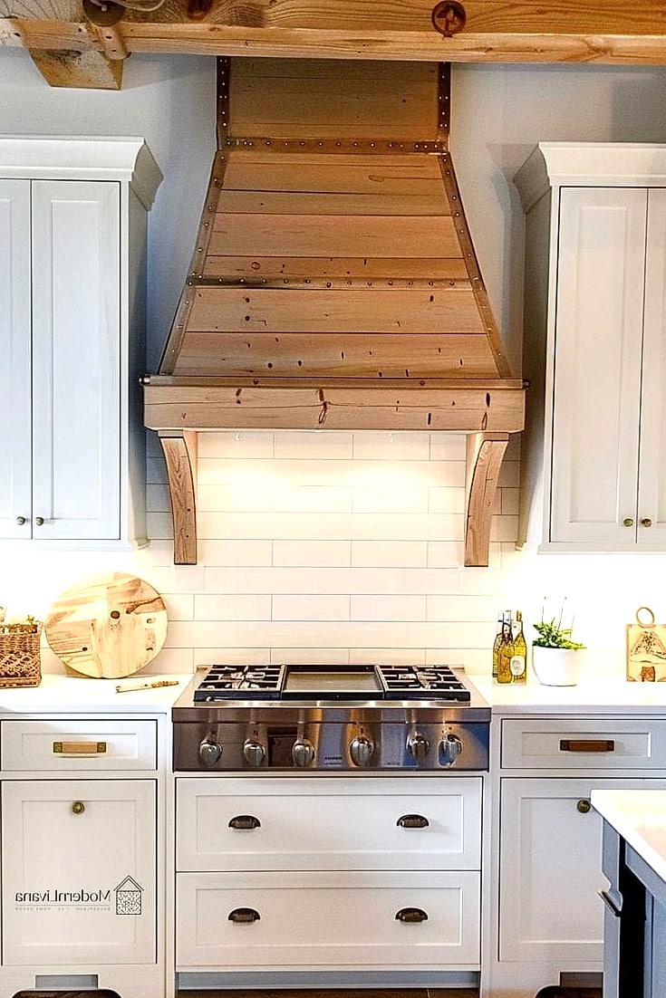 Farmhouse-Style Range Hood