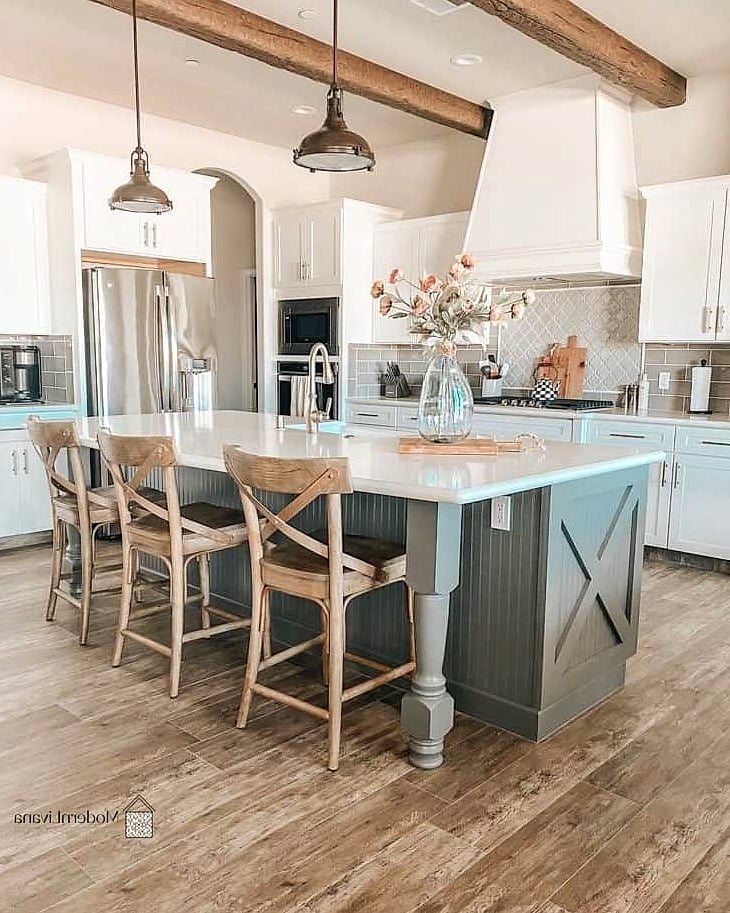 Farmhouse-Style Bar Stools