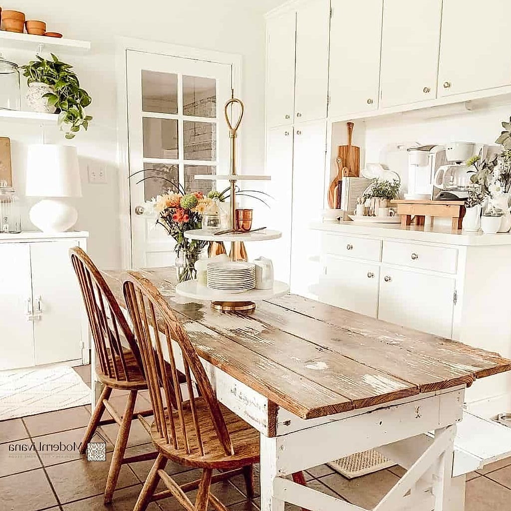 A Farmhouse Table as the Centerpiece