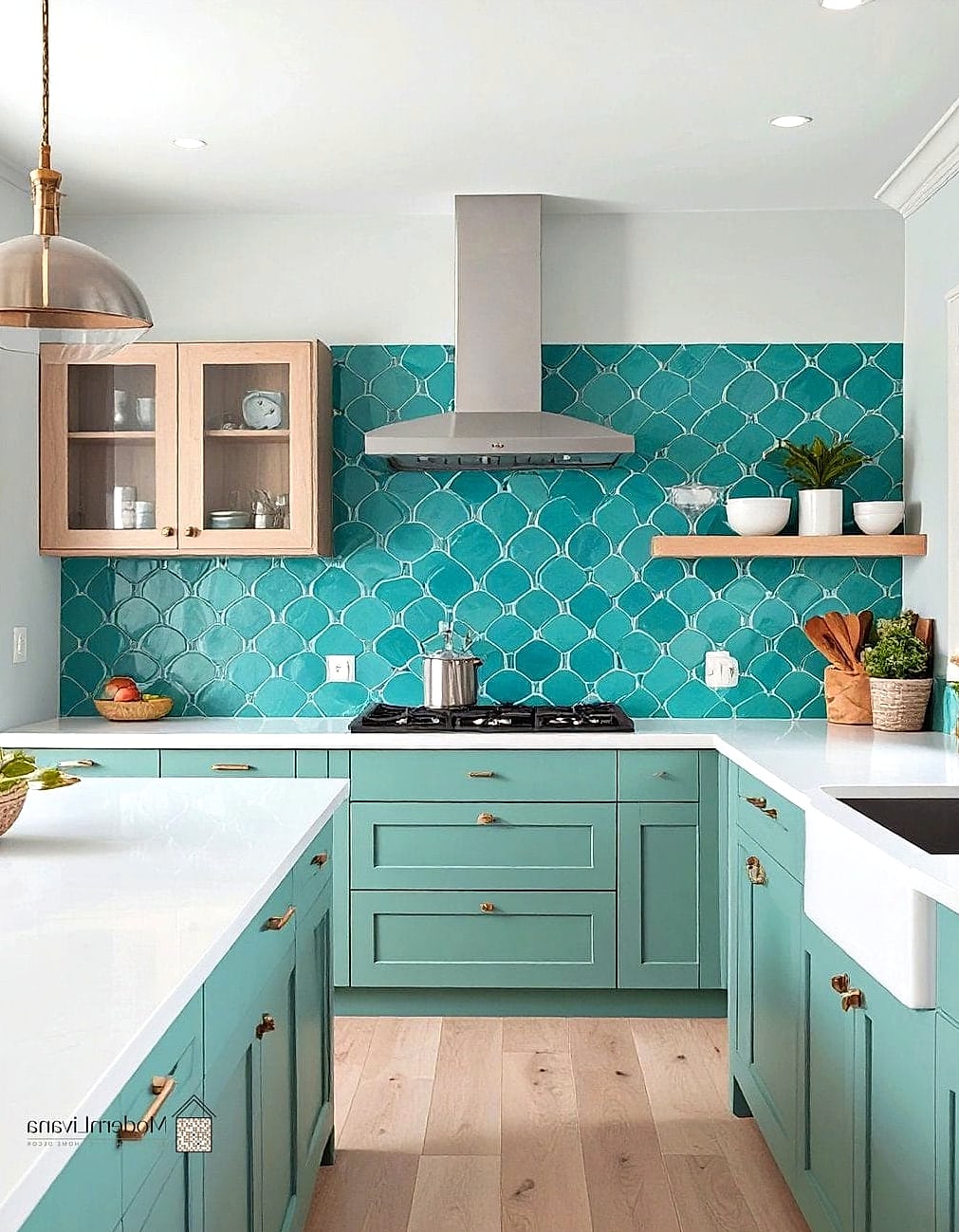 Fish Scale Tile Pattern
