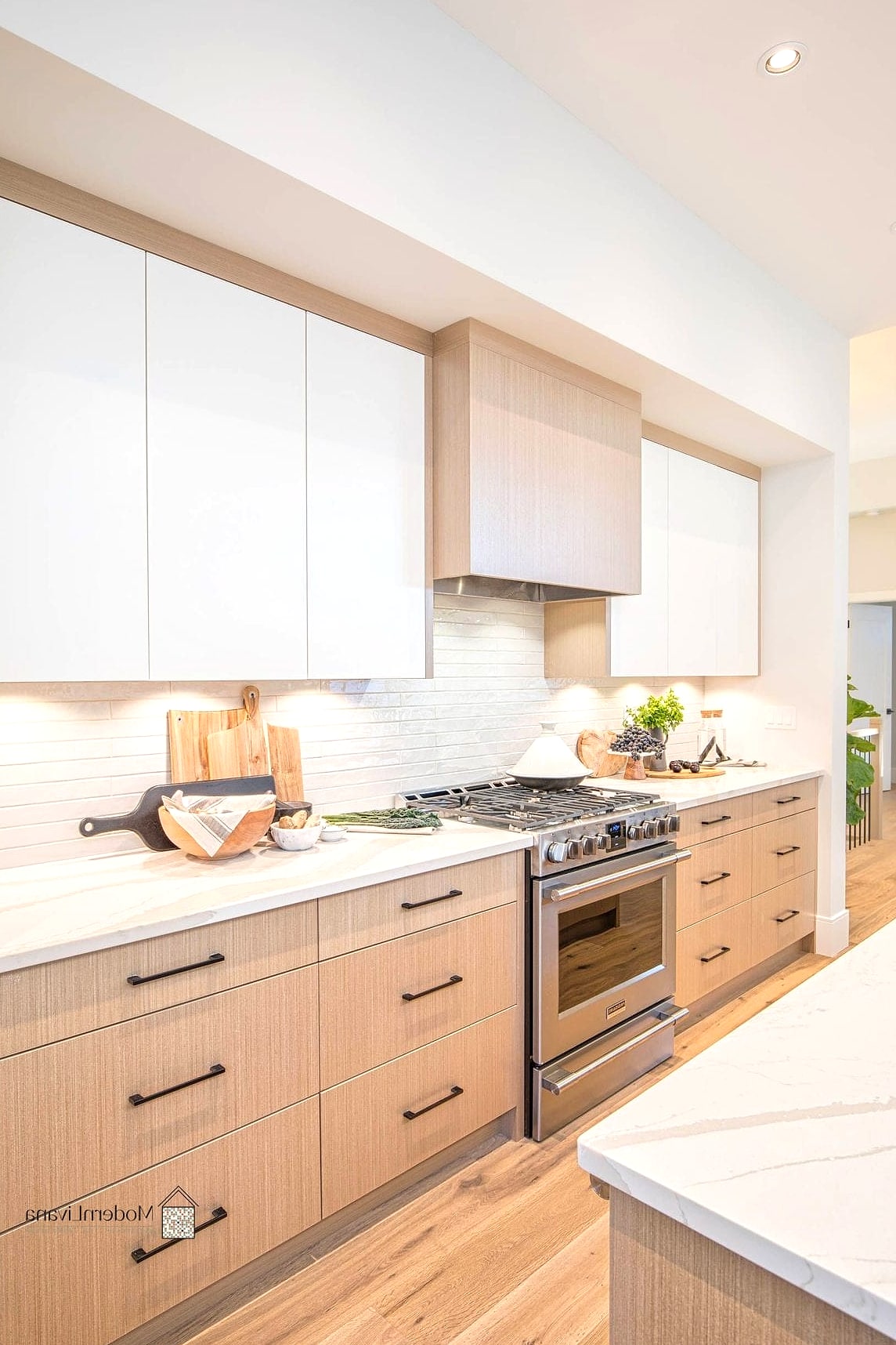 25 Flat Panel Kitchen Ideas That Will Transform Your Space 17 Flat Panel Cabinets in Warm Terracotta