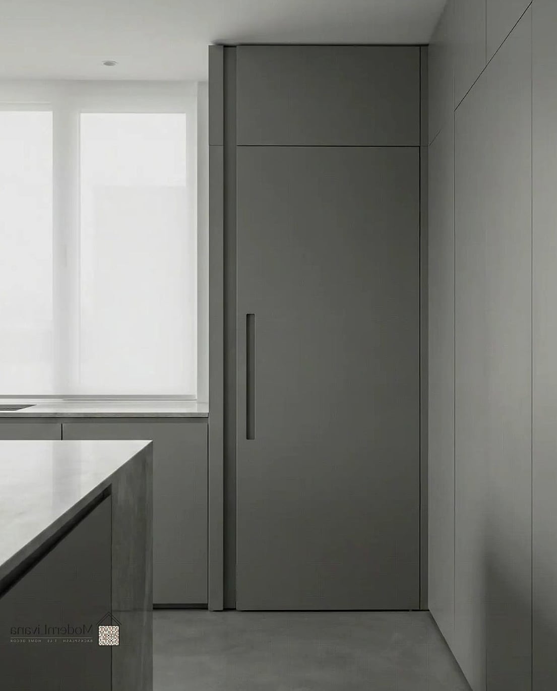 25 Flat Panel Kitchen Ideas That Will Transform Your Space 21 Flat Panel Pantry Doors to Match