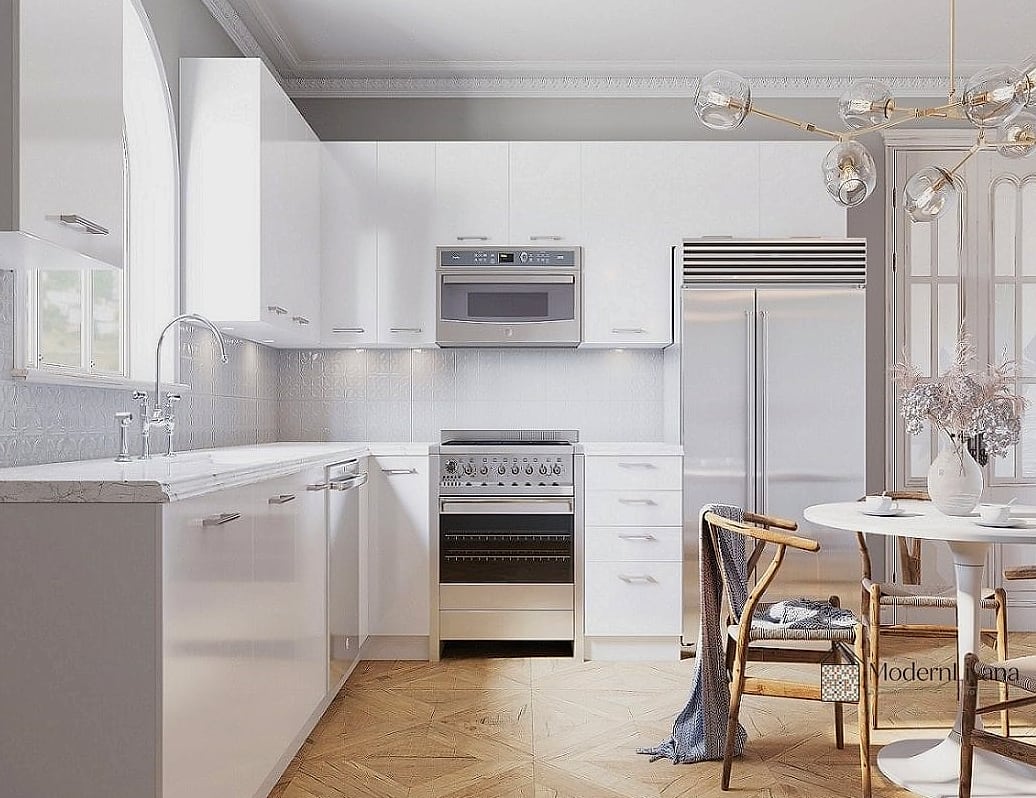 30 White Cabinets Ideas Perfect for Any Budget 3 Flat Panel Slab Cabinets