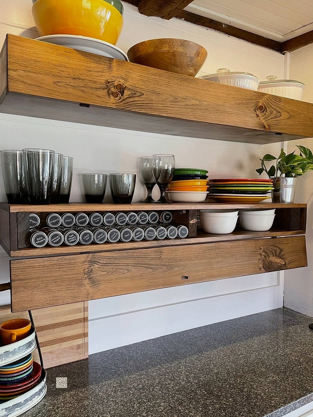 Floating Shelves with Hidden Brackets