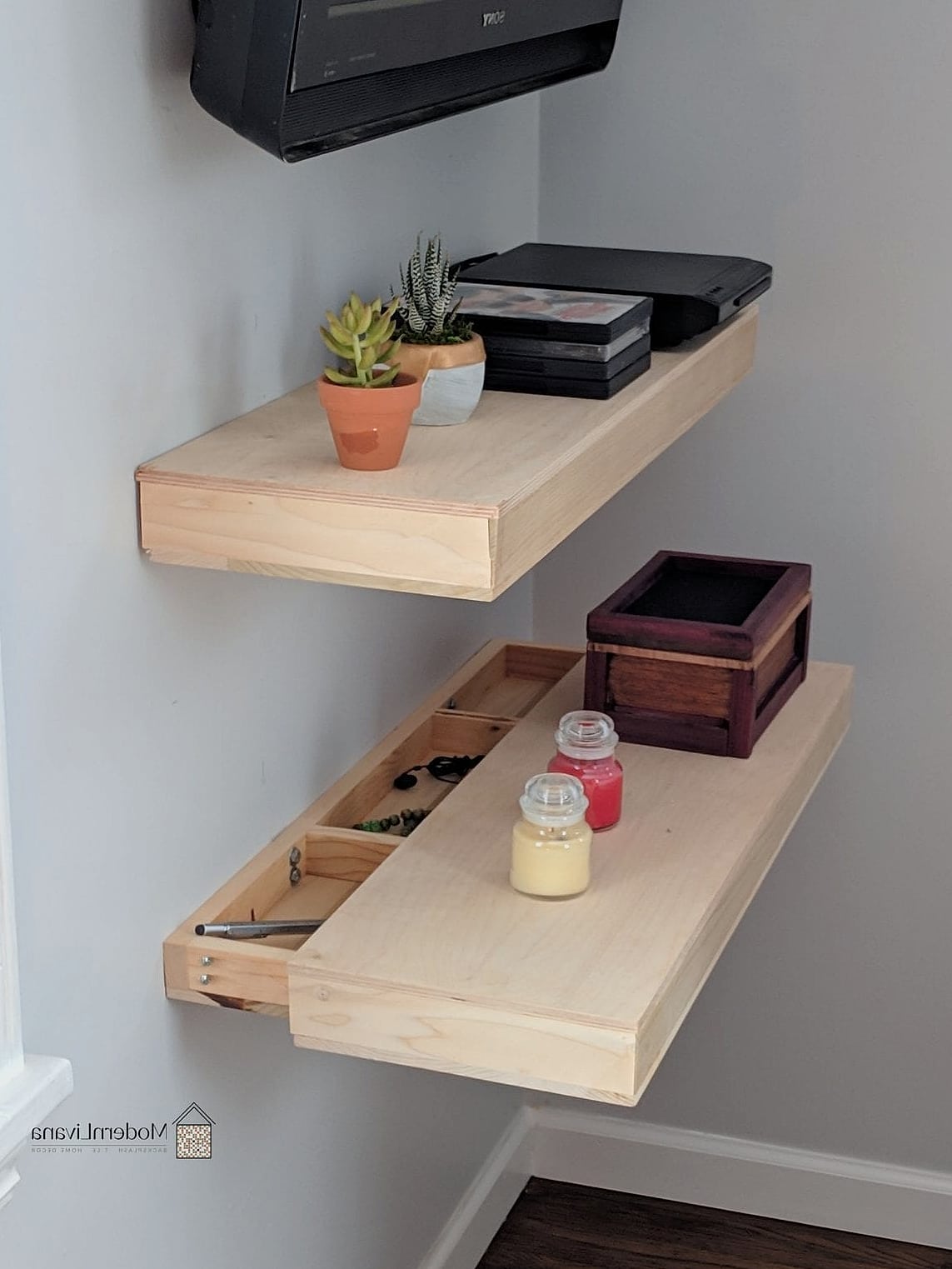 27 Kitchen Floating Shelves Ideas Creative Open Ideas Worth Stealing From Interior Designers 14 Floating Shelves with Hidden Storage Underneath