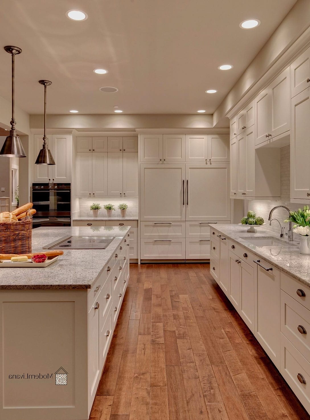 Floor-to-Ceiling White Cabinetry